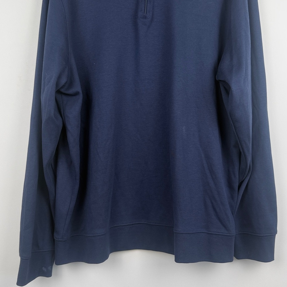 Vineyard Vines Men’s Saltwater Navy Blue Quarter Zip Sweatshirt Pullover XL - Picture 4 of 11